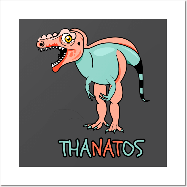Thanatos Dinosaur Wall Art by ruthparkart